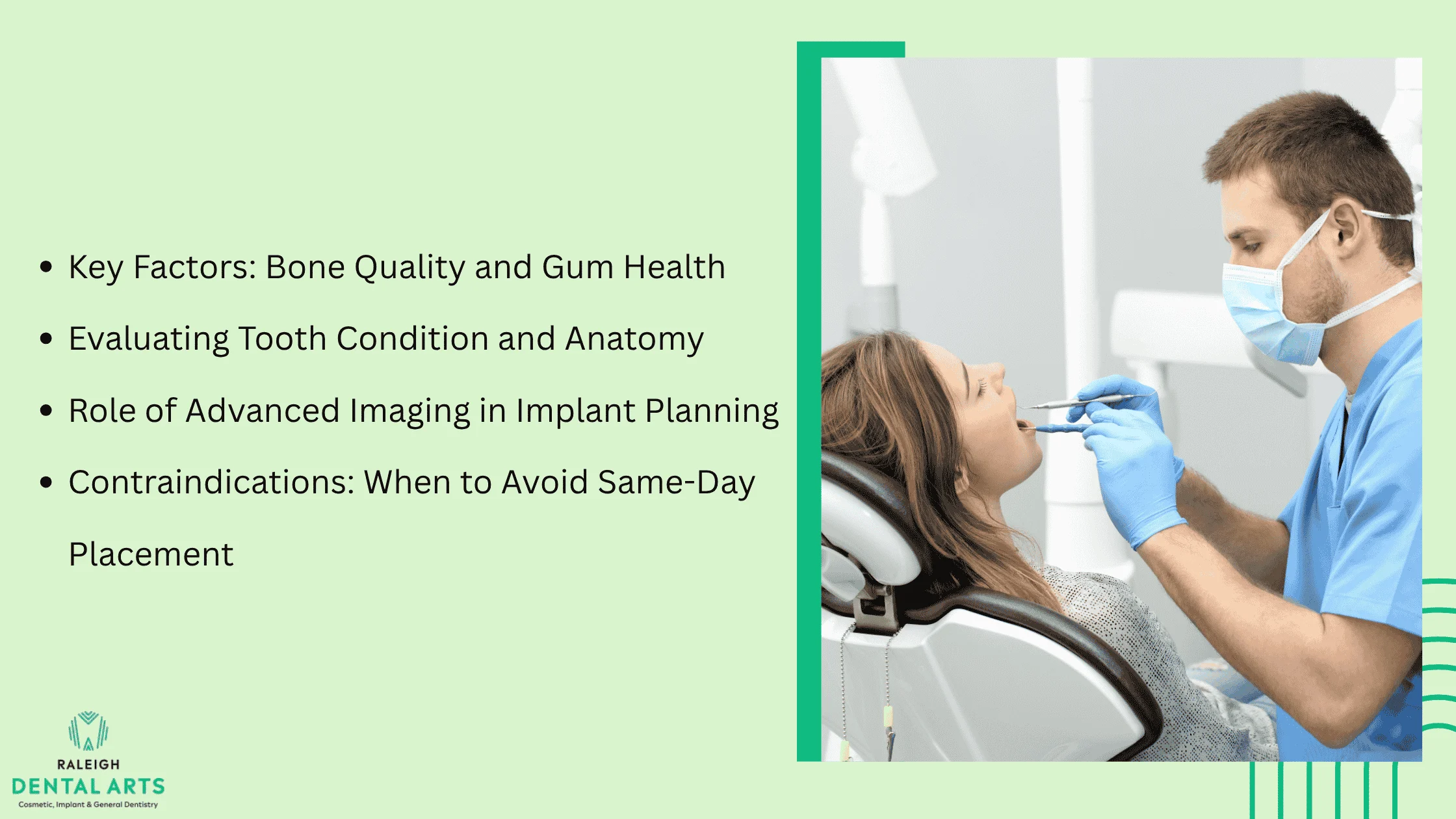 Tooth Extraction and Immediate Implant Placement: Benefits, Limits, and Success Factors 1 Who Is a Candidate for Immediate Implants